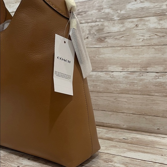 Coach Brooklyn Brown Leather Shoulder Bag 28 - Picture 3 of 9